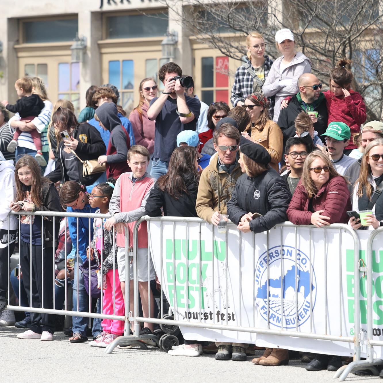 People line streets for bock fest